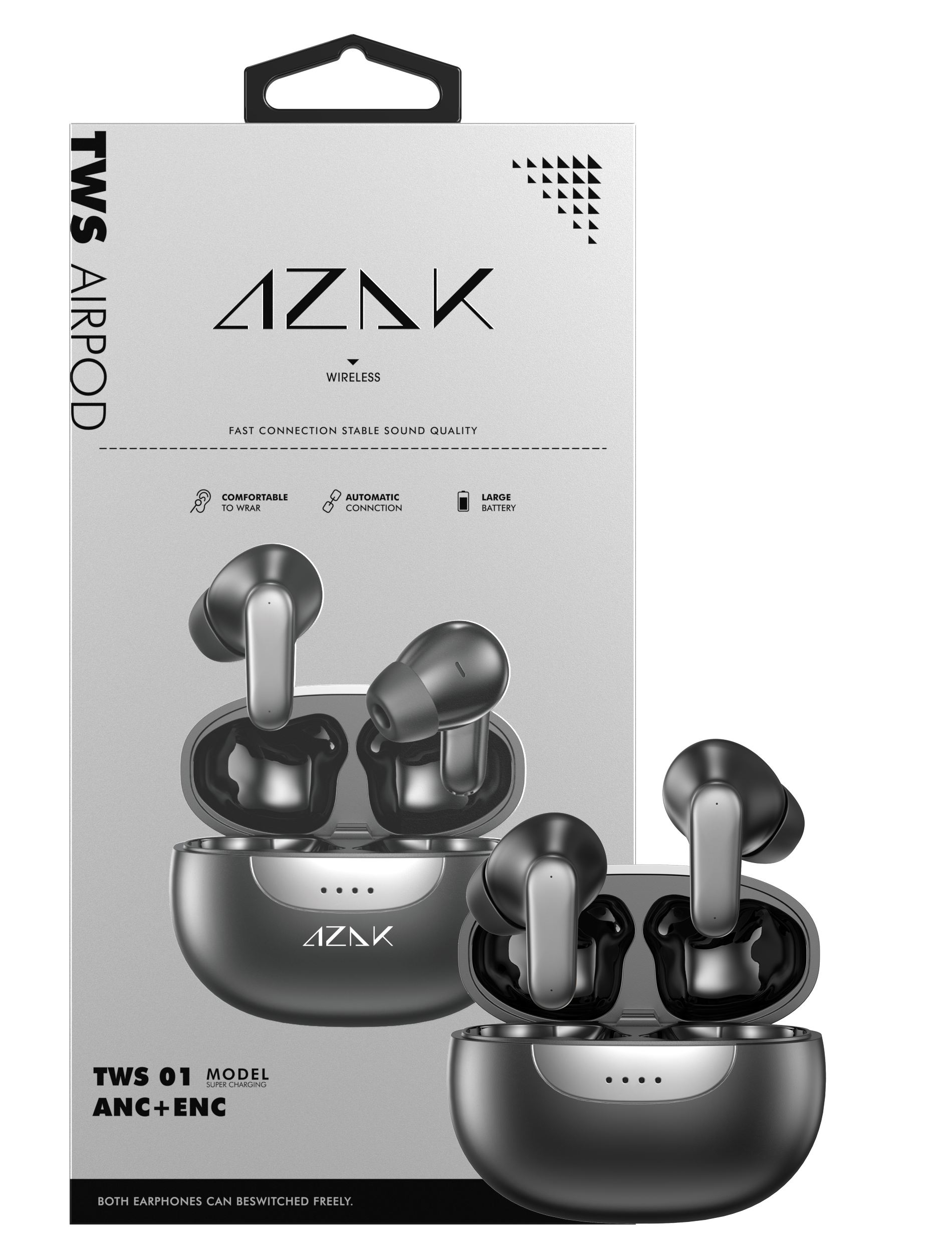TWS-01 Black ANC+ENC