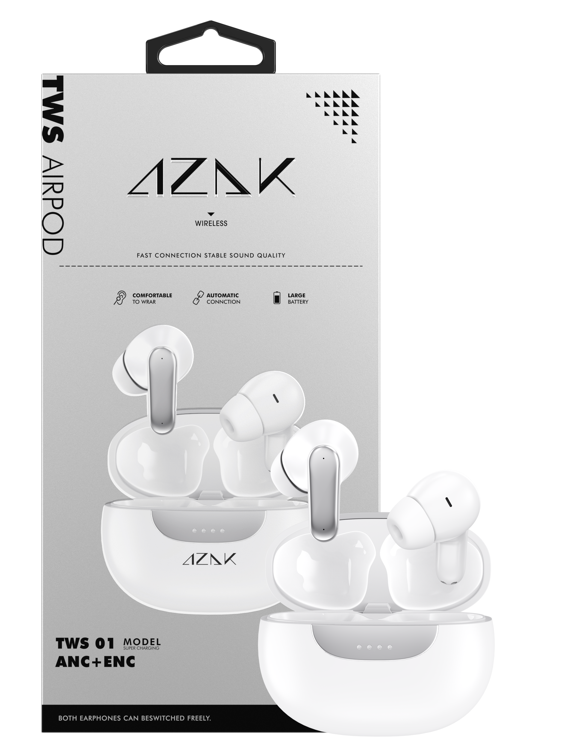 TWS-01 White ANC+ENC